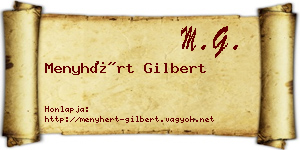 Menyhért Gilbert névjegykártya